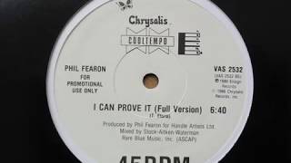 phil fearon  I can prove it full 12 version with Lyrics [upl. by Ettevey]