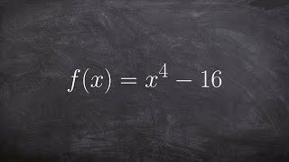 Factoring a Fourth Degree Polynomial to Find the Zeros [upl. by Searcy141]