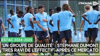 Stéphane Dumont quottrès ravi de leffectifquot de lEstac pour cette saison 20242025 [upl. by Noisla]