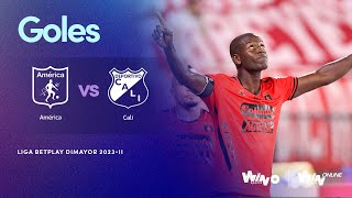 América vs Cali goles  Liga BetPlay Dimayor 2023 2  Fecha 10 [upl. by Camarata]