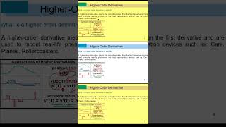 What is a higherorder derivative in real life What do higher derivatives tell us [upl. by Ivette]