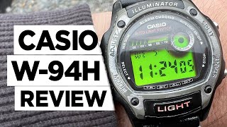 CASIO W94H Module 1950 Digital Watch  Hands on Impressions and Review [upl. by Auqinal650]