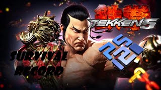 Tekken 5 PCSX2 24 Record Wins Survival Feng Wei Gameplay 8 PS2 2024  Violet Faction [upl. by Hamel]