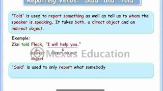 Learn Direct to Indirect Speech Conversion  Part 1  English Grammar  iken  ikenedu  ikenApp [upl. by Alaster]