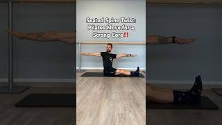 Seated Spine Twist Pilates Move for a Strong Corepilates coreworkout fitness [upl. by Jasmin311]