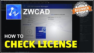 ZWCAD How To Check License Tutorial [upl. by Mayman]