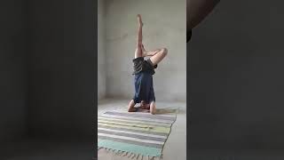 Sirsasana or Headstand  28  45 minutes selfchallenge [upl. by Petite]