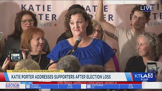 Katie Porter gives remarks after primary election loss [upl. by Nyssa]