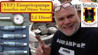 Wohnmobil Dieselmotor Einspritzdüsen Glühkerzen Einspritzzeitpunkt Einspritzpumpe einstellen VEP [upl. by Utley]