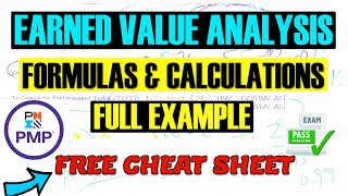 Earned Value Analysis Calculations Tutorial  CPI SPI CV SV EAC ETC BAC AC EV TCPI [upl. by Trygve]