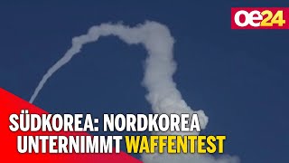 Südkorea Nordkorea unternimmt neuen Waffentest [upl. by Nanahs]