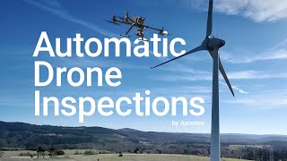 Automatic Drone Inspections for WTG  Wind Turbines  Aerones [upl. by Ardnael]