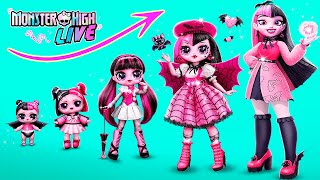 Monster High Draculaura Büyüyor LOL OMG için 30 Kendin Yap Projesi [upl. by Albur]