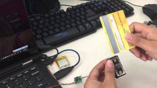 Portable Magnetic Card Reader Demo [upl. by Sissie]