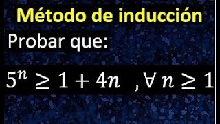 Método de inducción demostracion con el metodo inductivo [upl. by Karee]