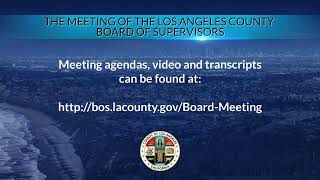 Los Angeles County Board of Supervisors Meeting 11624 [upl. by Adnawad479]