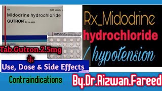 TabGutron25mg Benefits Sideeffect Contraindication Use doseByDrRizwanFareed Health Care Channel [upl. by Hgiellek]