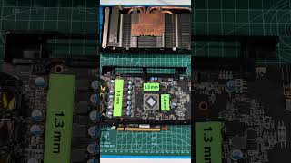 Medidas thermal pads RX 5500 xt XFX Thicc II amd xfx gpu [upl. by Etezzil]