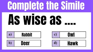 Complete the Simile Challenge [upl. by Sivahc]