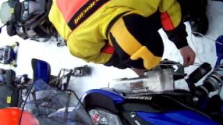 How to pull start a 4 stroke Yamaha snowmobile [upl. by Mohsen]