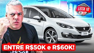 10 MELHORES CARROS entre 50 e 60 mil  Opções EXCELENTES sem DOR de CABEÇA [upl. by Enialed]