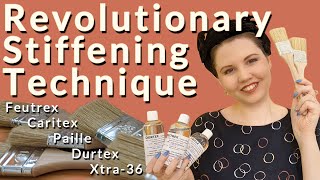 Chemical felt hat stiffener how to use Feutrex Caritex Paille Durtex Xtra 36 [upl. by Aisatsan829]