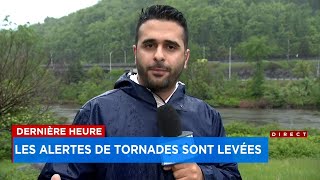 Dernière heure les alertes de tornades sont levées  Explications 18h [upl. by Iatnwahs]