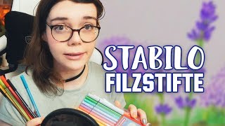 STABILO® Filzstifte in Pastell  PERFEKT 📚 Prompt Book [upl. by Anohr]