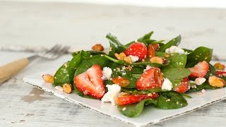 Strawberry Spinach Salad with Almonds  Everyday Food with Sarah Carey [upl. by Yasdnyl949]