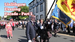 Linlithgow Marches  Evening Parade 1 [upl. by Nolly241]