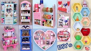 10 DIYs Room Organizer Idea  Cardboard Crafts  DIY Projects [upl. by Keese]