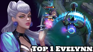 Wild Rift Evelynn  Top 1 Evelynn Gameplay Rank Season 13 [upl. by Gimpel]