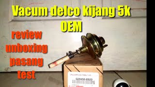 ganti vacum delco kijang super 5K  OEM toyota [upl. by Iuq980]