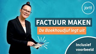 Factuur maken waar op te letten  Cursus boekhouden door de boekhoudjuf [upl. by Kiah978]