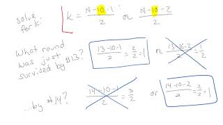 Solving the Generic Josephus Problem Part 1 [upl. by Aranat]