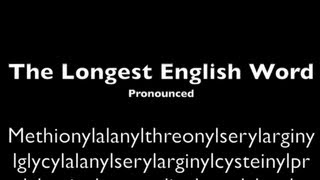 Longest English Word Pronounced [upl. by Airottiv]