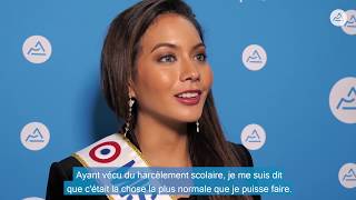 Miss France 2019  quotEnseigner la tolérance et le respect à lécolequot [upl. by Sheelagh]