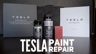 The Beginner’s Guide to Tesla Paint Repair  How To Use the Official Tesla Paint Repair Kit [upl. by Agbogla918]