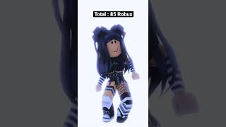 Avatar Ideas for Under 100 Robux  Roblox Emo Girl [upl. by Ahsatsana]