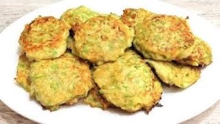 Estas TORTITAS DE CALABACÍN siempre triunfan  Receta fácil  ZUCCHINI PANCAKES Recipe [upl. by Nnayllek]