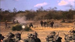 US Army tactical field training at MACV Recondo school in Nha Trang Vietnam HD Stock Footage [upl. by Ystap202]