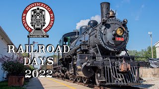 Monticello Railway Museum’s Railroad Days 2022 [upl. by Hgielar]