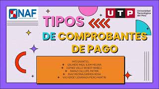 TIPOS DE COMPROBANTES DE PAGO [upl. by Lowson697]