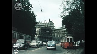 1964  Wien  Autofahrt  Vienna  Car Ride  8mm  1960s  Austria  1960er  Österreich [upl. by Neelat]