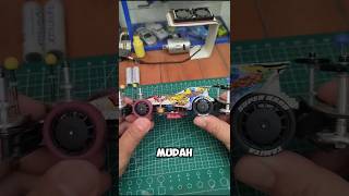 MUDAH amp MURAH‼️pasang velg tamiya carbon tembus shaft mini4wd hobi tamiya damperstyle shorts [upl. by Grayson522]