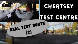 Chertsey Driving Test Centre  REAL Test Route 2  Full Commentary [upl. by Henryk]