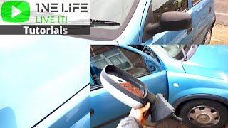 Vauxhall Opel Corsa C  How to Remove and Replace Wing Mirror Glass Replacement [upl. by Nitfa]