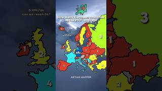 How Many European Countries Speak Your Language shorts [upl. by Amsden]