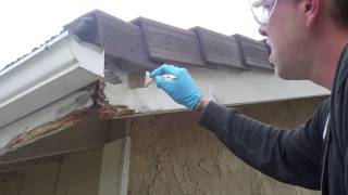 DRY ROT REPAIR WITH THE WOODWIZZARDS WOOD REPAIR SYSTEM CAPISTRANO BEACH CA [upl. by Thadeus]