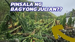 PINSALA NG BAGYONG JULIAN bagsik ni bagyong julian ramdam sa norte [upl. by Ahsinor]